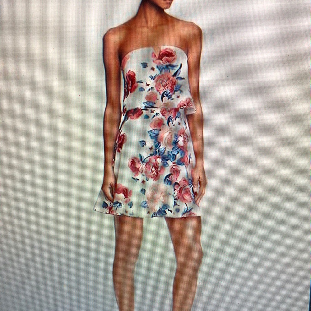 Aqua Strapless Dress